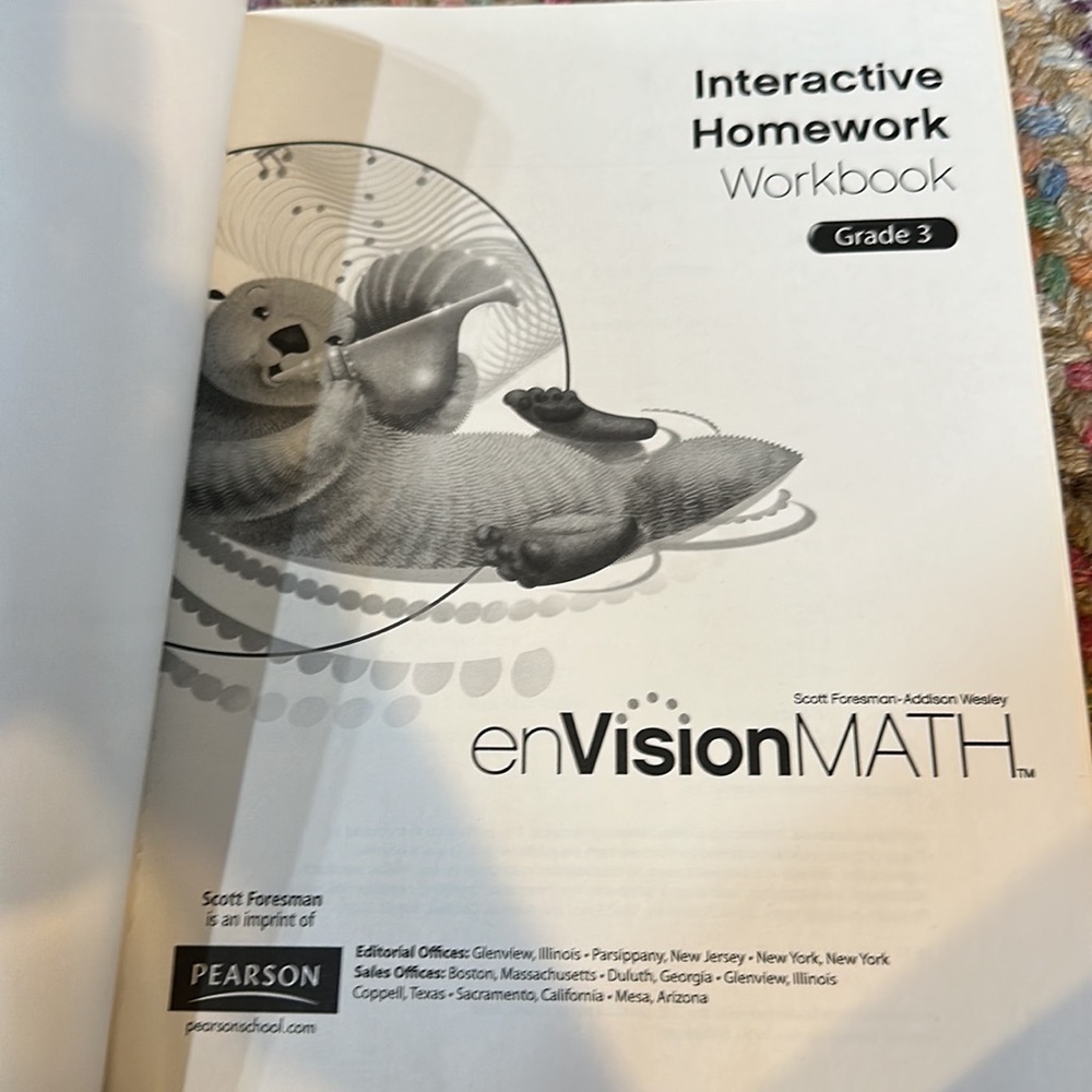 Pearson Prentice Hall
Envision Math: Interactive Homework Workbook, Grade 3 NEW - Picture 4 of 4